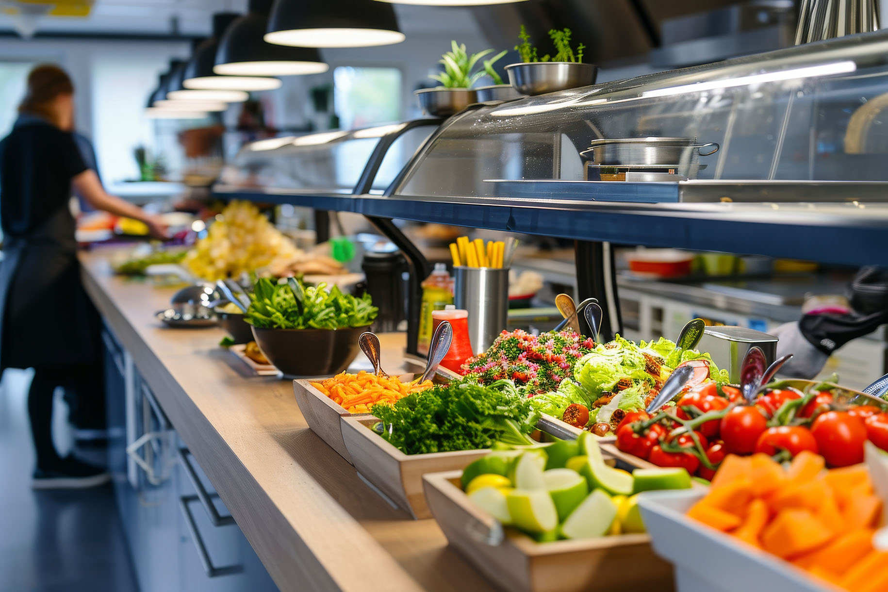 De très nombreux repas sont servis en restauration collective. © Ifti digital, Adobe stock 